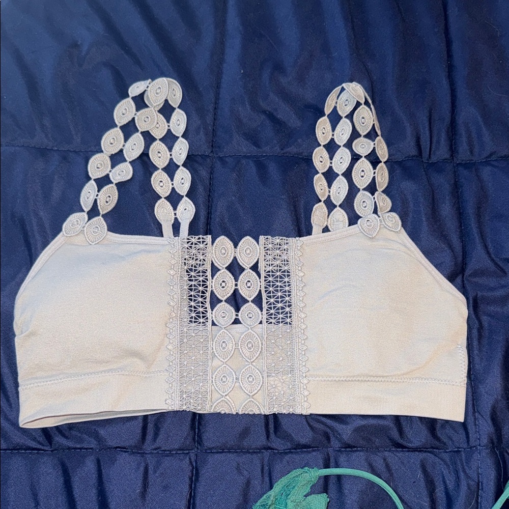 Grey Boho Bralette